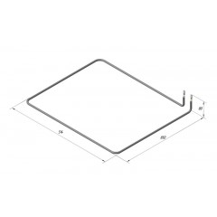 ТЭН на электросковороду КИЙ-В СЕ-70.2 271 8/2,5 Т-230 (внешний)