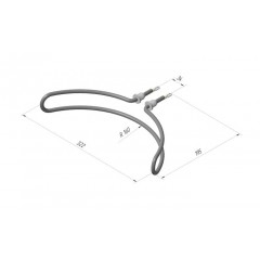 ТЭН на аппарат шаурмы КИЙ-В 95 Б 8/1,0 Т 220