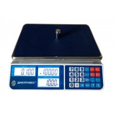 Весы торговые Днепровес ВТД-СЛ1 до 30 кг.