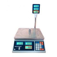 Весы торговые Днепровес ВТД-Т2-ЖК до 15 кг.