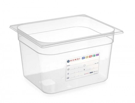 Гастроемкость HACCP из полипропилена GN1/2 100 Hendi 880173