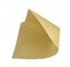 Бумажный пакет уголок бурый крафт