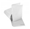 Бумажный пакет уголок белый 200х140 мм. (582)
