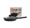 Сковорода чугунная с крышкой Optima Black 220х40 мм Brizoll O2240-P1-C
