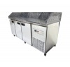Холодильный стол гранитной поверхностью 3 двери, 3 борта Tehma 3814