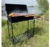 Мангал-барбекю Metalzavod MB12-3D 12 шампуров, 3 мм., на дровнице