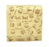 Бумажный пакет уголок бурый крафт Fast Food