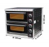 Печь для пиццы GGM Gastro PDKG20S размеры