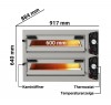 Печь для производства пиццы GGM Gastro PP830