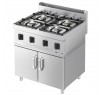 Газова плита 4 конфорки GGM Gastro GHK800-E#UBK800-E