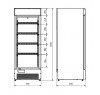 Шкаф холодильный Juka VD75G схема
