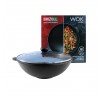 Сковорода чугунная WOK 3,7 л Brizoll W28-6 со стеклянной крышкой
