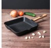 Квадратная чугунная сковорода гриль Optima Brizoll O262650G-P