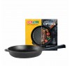 Чугунная сковорода гриль Optima-Black 280х50 мм Brizoll O2850G-P1