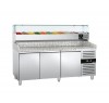 Стол для пиццы с витриной GGM Gastro POS208N#AGG203ND