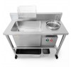 Стол панировочный GoodFood BT1150A с автоматическим мукопросеивателем