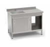 Стол-тумба с ванной моечной КИЙ-В СТМВ-1С-2ДК