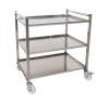 Тележка сервировочная Tehma 3 полки 900х700х1000 мм.