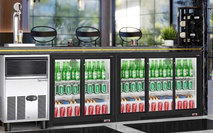 Барний холодильник GGM Gastro BKTG320SS